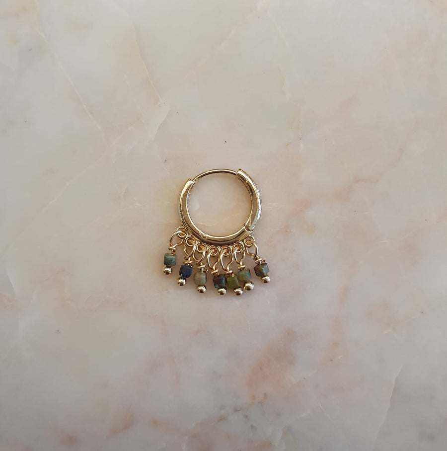 Single piece earring // Turquoise