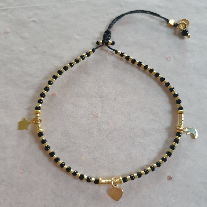 Moonsister Bracelet // Black Gold