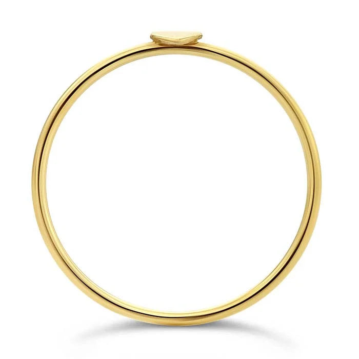 Tiny heart ring // Goldfilled