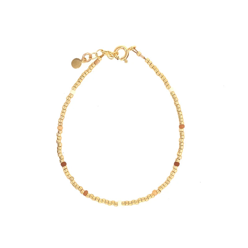 Ivy bracelet // Beige Gold