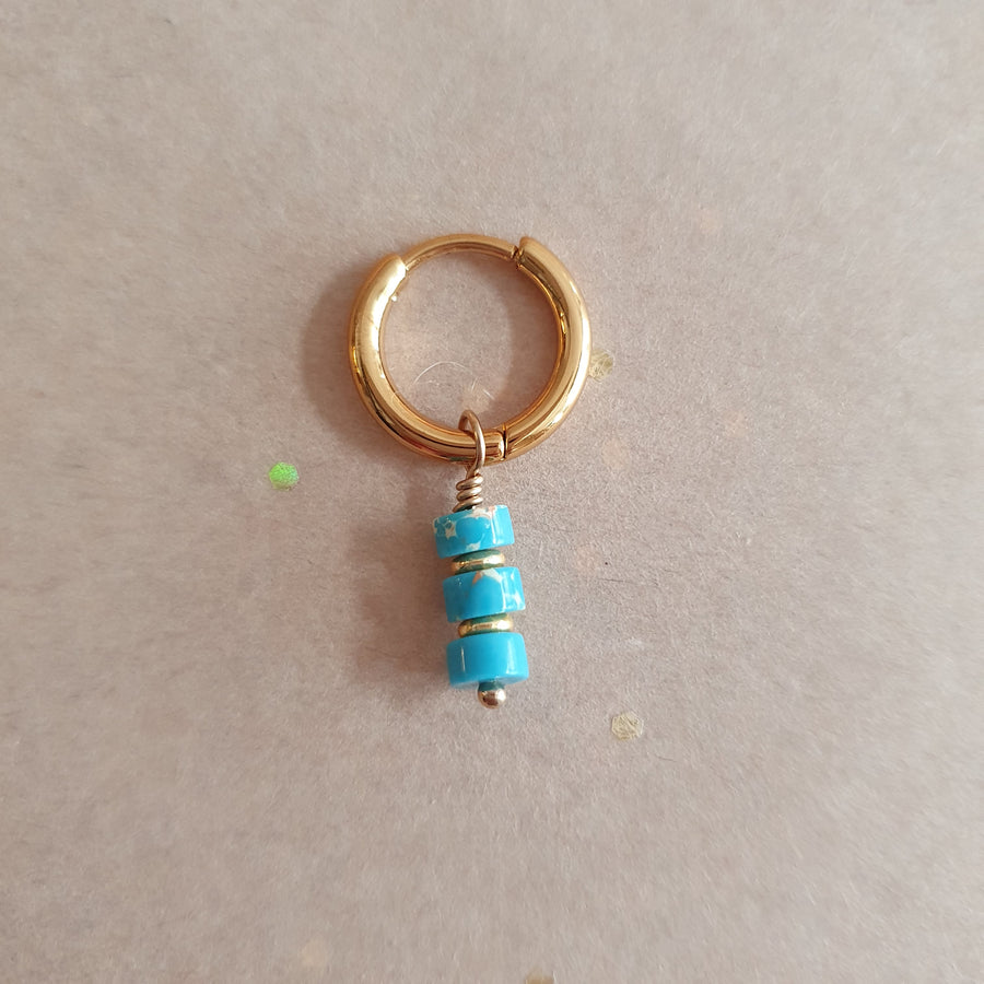 Stone earrings // Turquoise