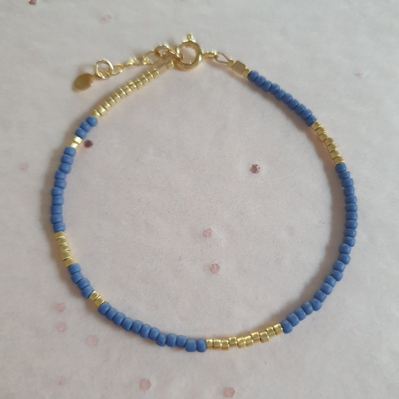 Ava bracelet // Blue Gold
