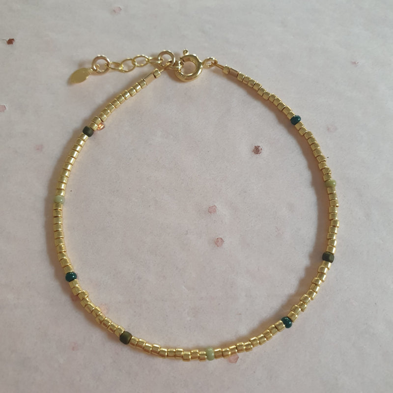 Ivy bracelet // Green Gold