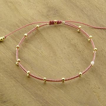 2 Dots Rosy // White ~ Gold or Silver