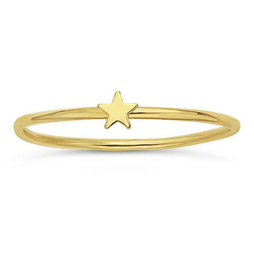 Tiny star ring // Goldfilled