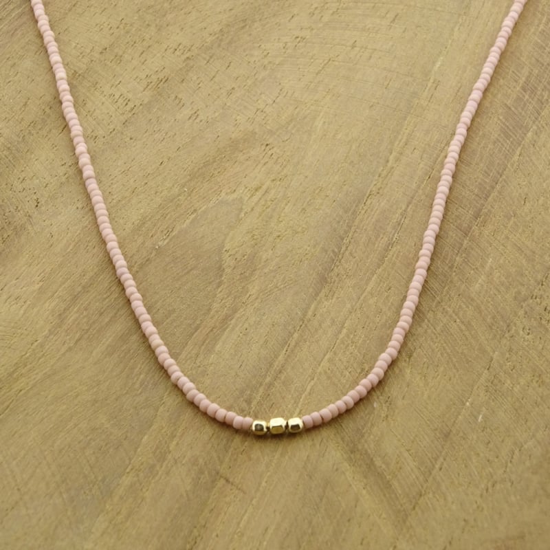 Minimalist necklace // Soft Pink Gold