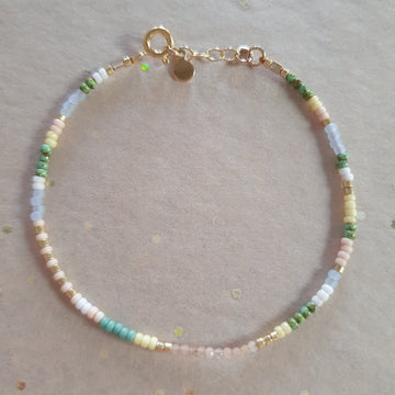 Nixie bracelet // Moonstone Gold