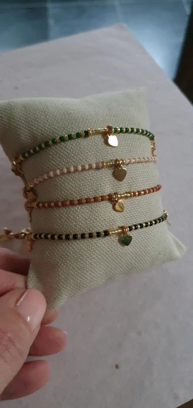 Moonsister Bracelet // Green Gold
