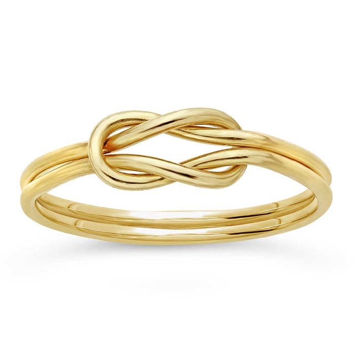 Double knot ring // Goldfilled
