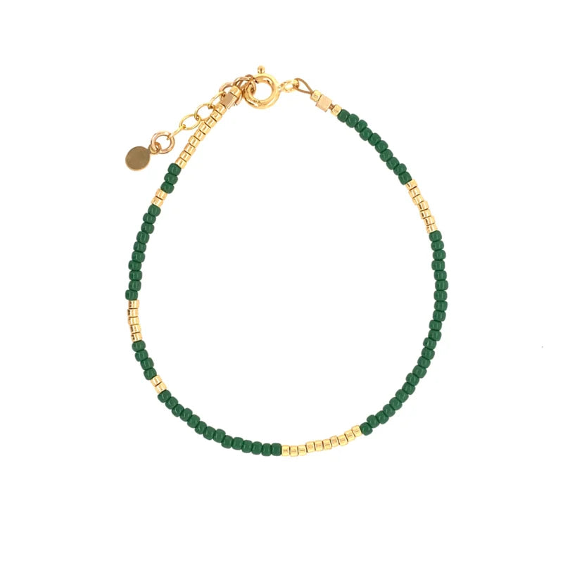 Ava bracelet // Green Gold