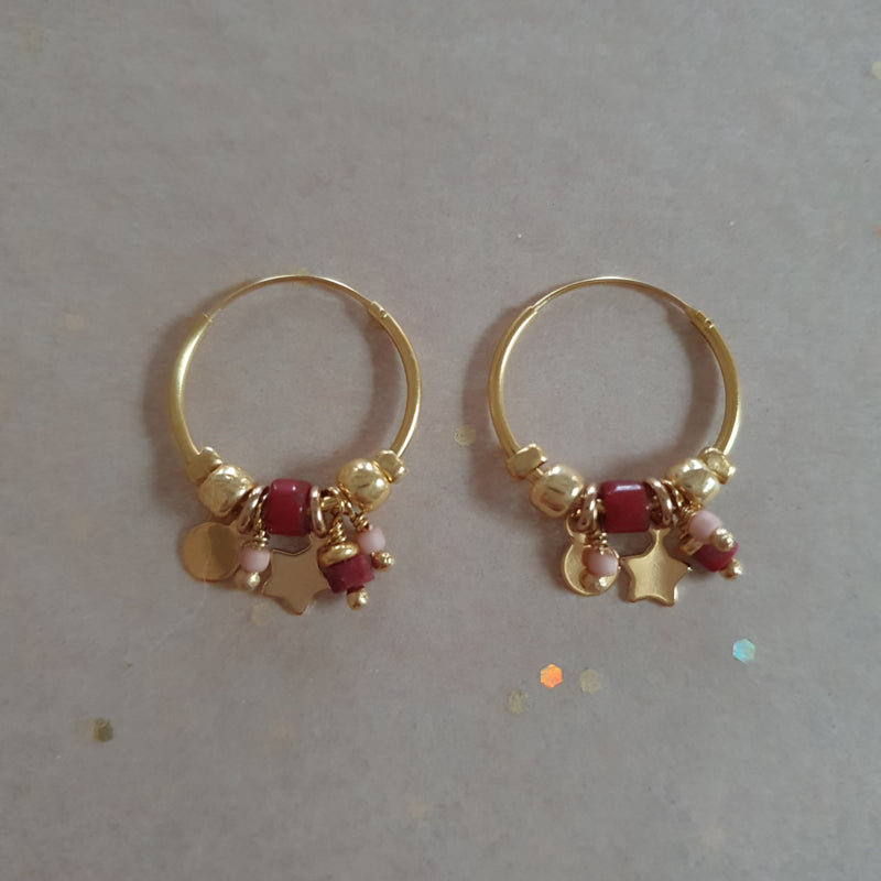 Hoop earrings // Star
