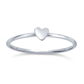 Tiny heart ring // Silver